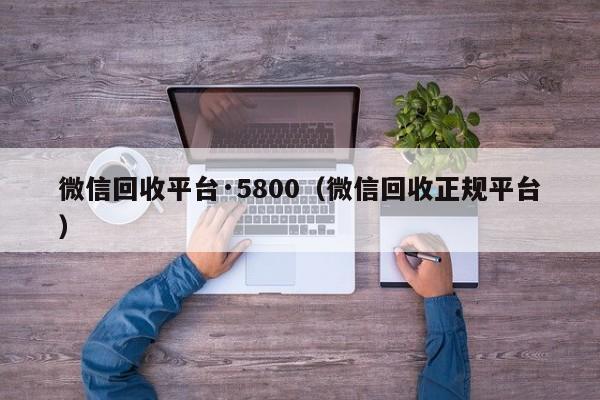 微信回收平台·5800（微信回收正规平台）