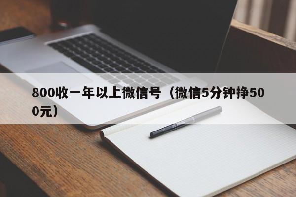 800收一年以上微信号（微信5分钟挣500元）